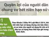 Loạt quyền lợi của cư dân khi chung cư hết niên hạn sử dụng