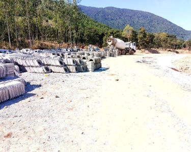 Công trình Chà Rang - Đúc tấm bát giác