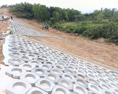 Công trình Chà Rang - Lát tấm bát giác 