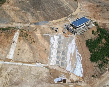 Công trình Chà Rang - Hình ảnh nhìn từ trên cao