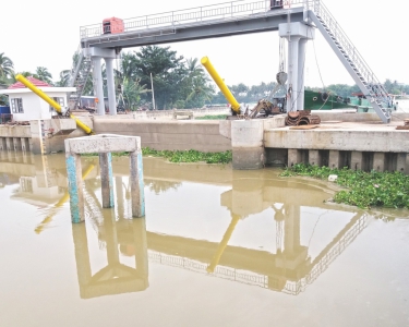 Cống ngăn triều Rạch Ông Đụng (TPHCM) - Hoàn thiện đưa vào sử dụng