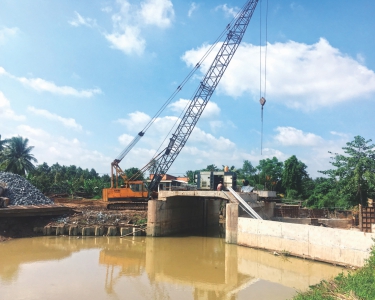 Cống Ông Đa (Bến Tre)- Hoàn thiện thông nước