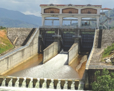 Hồ chứa nước Suối Dầu (Tỉnh Khánh Hòa) - Đập tràn 3 cửa van cung