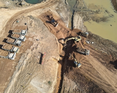 Công trình Sơn Trung - Hình ảnh nhìn từ trên cao